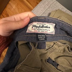 Flag and Anthem beige men’s jeans